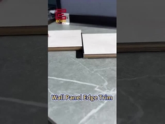 প্রাচীরের প্যানেলের জন্য অ্যালুমিনিয়ামের স্ন্যাপ-অন ট্রিম। ফাঁক-মুক্ত সিলিং + কোণার সুরক্ষা। প্যানেল সম্প্রসারণ সমাধান করুন।