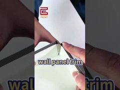 হোয়াইট ওয়াল এজ টাইলস ট্রিম সিরামিক মেটাল টাইলস সীমানা ট্রিম টাইলিং পরে