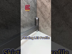 LED চ্যানেল মাউন্ট LED প্রোফাইল সঙ্গে কাস্টমাইজযোগ্য টেকসই অ্যালুমিনিয়াম Skirting বোর্ড