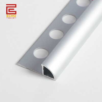 অ্যালুমিনিয়াম ধাতু 10mm টাইল এজ ট্রিম ওয়াটারপ্রুফ জন্য ঝরনা বাথরুম