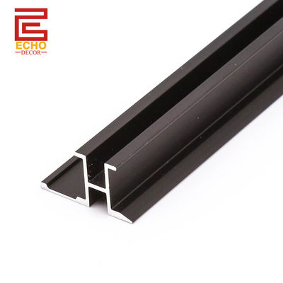 কালো ওয়াল প্যানেল ট্রিম 8mm অ্যালুমিনিয়াম বাথরুম ওয়াল প্যানেল প্রান্ত