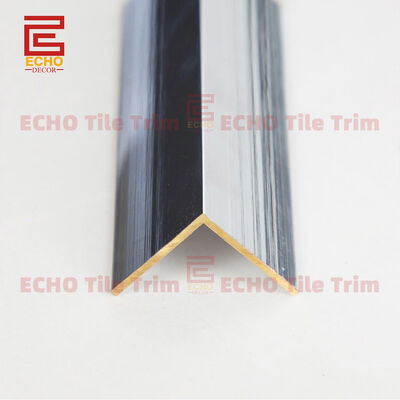 Polished Brass Profile L Shape Outside Corner Edging Trim For Tiles